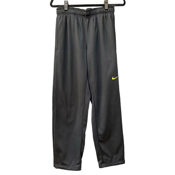 Nike Therma-Fit Pants Mens Small LiveStrong Black Yellow Relaxed Fit Bungee Pock - Picture 1 of 9